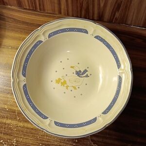Vintage 1980s Home Style Country Goose 🪿 serving bowl farmhouse Grandmacore